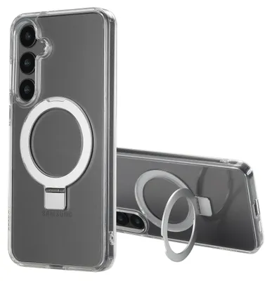 Imagen del producto de Funda con anillo y soporte con MagSafe para Samsung Galaxy S24 Plus - Transparente