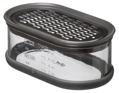 Image de Rape en inox avec boite de récupération 7 x 14 cm gris