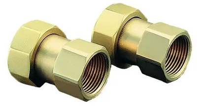 Image de Kit de raccords à embouts Oventrop 8 2 embouts avec filetage intérieur 1/2" pour DN 15