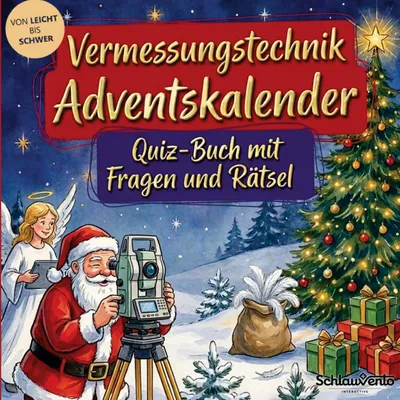 Produktbild von Vermessungstechnik-Adventskalender: Quiz-Buch mit Fragen und Rätsel