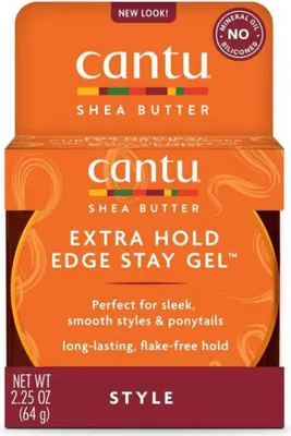 Immagine prodotto di Cantu Shea Butter Firm Hold Edge Stay Gel per la creazione di trecce perfette