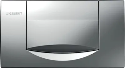 Produktbild von Geberit-Abdeckplatte 200 F mit Betätigung von vorne verchromt