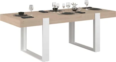 Produktbild von Esstisch London | 224 x 93 x 78 cm | Eiche/weiß
