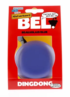 Image de Cloche de vélo Not Wrong Ding dong Beaujolais Bleu 8cm