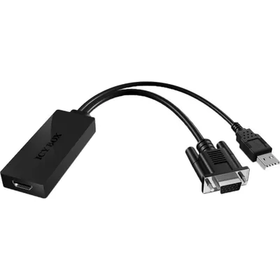 Immagine prodotto di Icy Box 70540 ICY BOX IB-AC512               bk 23,5cm | VGA + Audio auf HDMI® Adapter