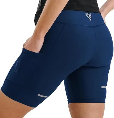 Produktbild von RDX Frauen Sauna Shorts, Saunaanzüge Shorts Sport Laufhose, Hot Thermo Schwitzhose für Abnehmen Laufen Yoga, Fitnessstudio Übungen, Damen-Mädchen Mehrfarbig Körperform Trainingseinheiten, X-large