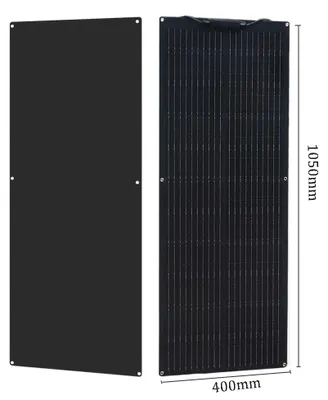 Imagen del producto de Panel solar flexible de 95W -  - Monocristalino, semi-flexible - Cargador de batería de 12V para barco y balcón