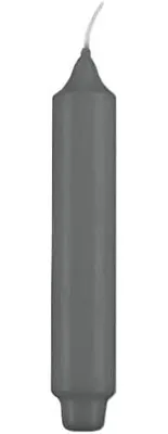 Produktbild von Graue Stabkerzen mit Zapfenfuß, 30 x Ø 3 cm, 24 Stück