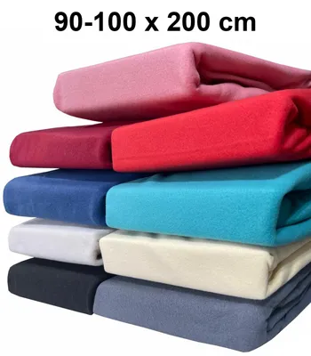 Produktbild von Fleece Spannbettlaken 90-100x200 cm Warme Winter Thermo Spannbettuch Bettlaken, Türkis