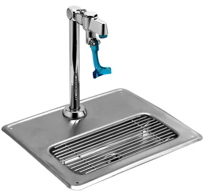 Immagine prodotto di Stazione di riempimento acqua in vetro KBS con vassoio di raccolta, dimensioni 321x270x439 mm, montaggio da banco.