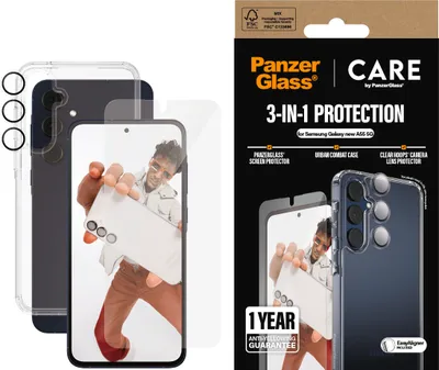 Image de PanzerGlass CARE Flagship 3-in-1 Bundle Samsung Galaxy A56 5G (CRRCHNUG38380)