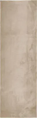 Imagen del producto de vidaXL Alfombra HUARTE, pelo corto, suave y lavable, color arena, 80x250 cm
