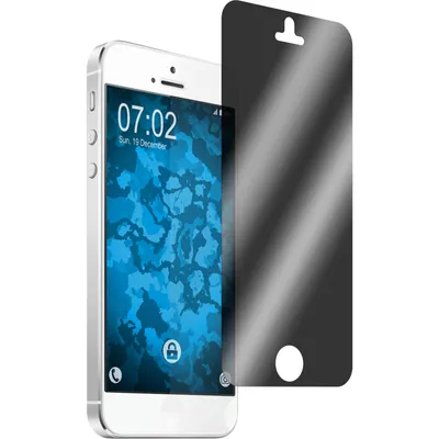 Produktbild von 6er-Pack PhoneNatic Displayschutzfolien Privacy kompatibel mit Apple iPhone SE 2016 (1.Gen)