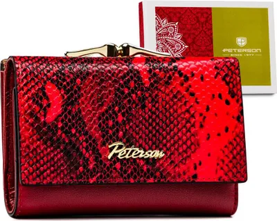Produktbild von Peterson Portemonnaie aus Leder für Frauen Leucephila rot One size