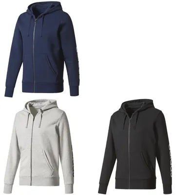 Produktbild von Kapuzenpullover Herren Hoodie Jacke von adidas, Größe:S, Farbe:Schwarz