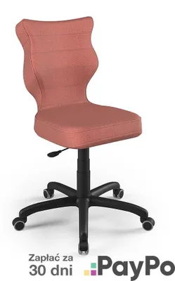 Zdjęcie produktu dla Krzesło Wzrostowe Dla Dzieci I Młodzieży, Ergonomiczne Krzesło Do Biurka, Dla Osób O Wzroście 146-176 Cm, Model Petit Schwarz Monolith 08