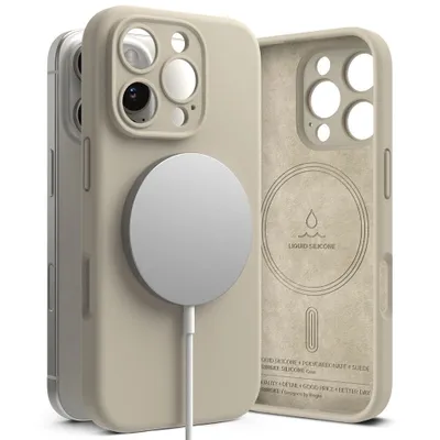 Zdjęcie produktu dla Ringke Silicone Magnetic Magsafe Iphone 16 Pro Stone