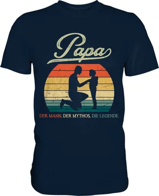 Produktbild von Papa Tochter Vatertag Geschenk Vater T-Shirt – Navy / XL