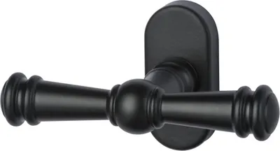 Produktbild von Hochwertiger Messing Fenstergriff Ganzolive Kreuz-Fensterbeschlag Schwarz matt