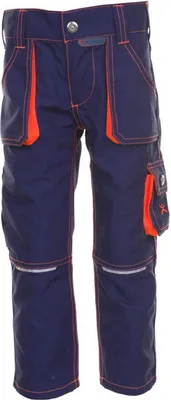 Produktbild von Planam Junior Bundhose marine/orange 146/152