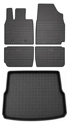 Produktbild von Gummimatten + Kofferraumwanne für BYD Seal 2023- (variabler Ladeboden, obere Position) – Schwarz, passgenau – Wielganizator SolidPRO
