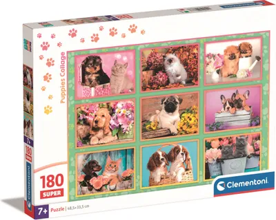 Zdjęcie produktu dla CLE puzzle 180 SuperKolor Puppies collage 29788