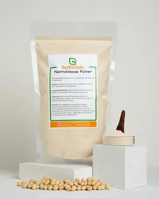 Produktbild von 100 g Nattokinase Pulver | Natto | Vegan | Buxtrade | Sojabohnen