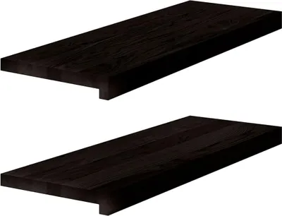 Zdjęcie produktu dla vidaXL Stopnie schodowe 2 szt. Ciemny brąz 70x30x2 cm lite drewno dębowe