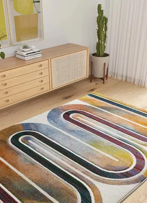Produktbild von ATTICGO Kurzflorteppich SYBIL Geometrisch in Mehrfarbig, 160x230 cm