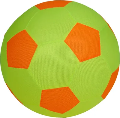 Image de Balle géante XXL Meshball 50cm | Balle de jeu en filet souple gonflable | Balle en tissu Mesh Ball pour enfants, adultes & seniors | Balle de sport Gymnastikball Bewegungsball , couleur:jaune/orange