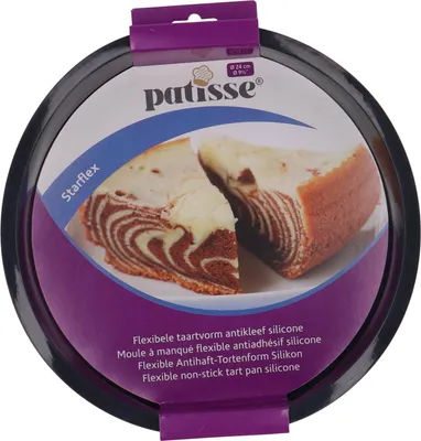 Produktbild von Patisse Silikon Backform Kuchenform 24 cm schwarz antihaft