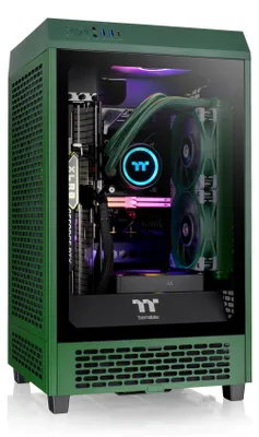 Produktbild von Thermaltake Tower 200, Mini Tower, PC, Grün, Mini-ITX, Gaming, 20 cm