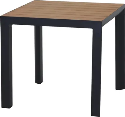 Produktbild von Siena Garden Silva Dining Tisch 80 x 80 cm - Aluminium (matt anthrazit) &Teak