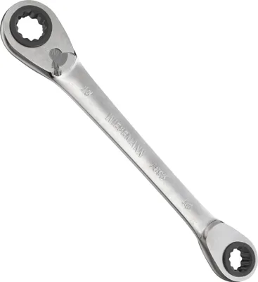 Image de WIESEMANN 1893 Clé à cliquet multiple 4-en-1 avec 8, 10, 12, 13mm de I Clé à cliquet à œil double I 81062