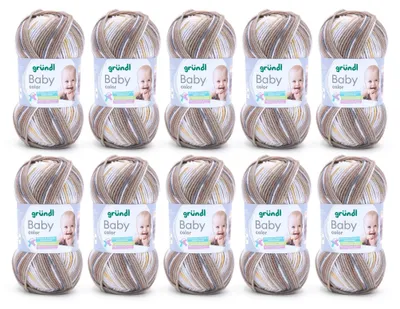 Produktbild von Set mit 10 Knäuel Babywolle in Pastelltönen