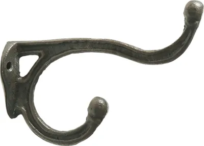 Produktbild von 3 x Haken aus Gußeisen im Vintage-Look - Wandhaken - Garderobenhaken - Wandgarderobe - Kleiderhaken