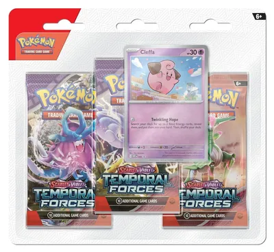 Produktbild von Pokemon Temporal Forces: Cleffa 3-Pack Blister