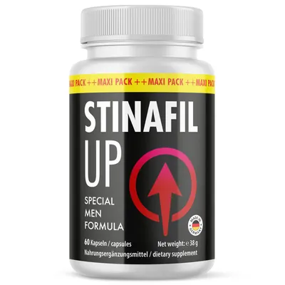 Produktbild von Stinafil Up Kapsel für Männer | für den aktiven Mann | für intime Momente | Nahrungsergänzungsmittel | 60 Kapseln