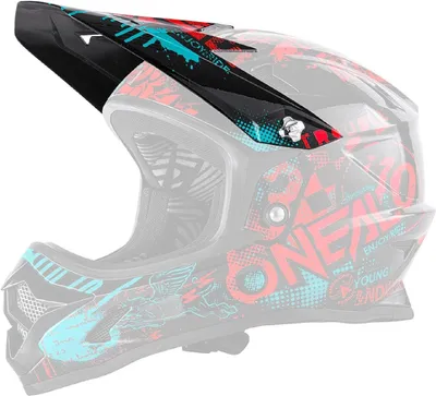 Produktbild von O'NEAL Helmschirm Backflip RL2 Attack Visor , Schwarz Rot