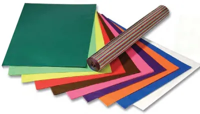 Produktbild von folia Transparentpapier - 70 x 100 cm, 42g/m², 25 Blatt, zironengelb