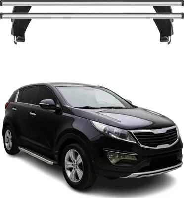 Image de Menabo Barres de toit Transversales pour Kia Sportage 2010-2013 Gris ABE 2x