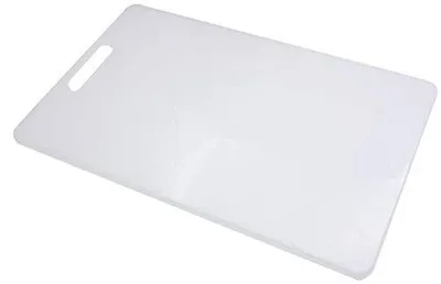 Produktbild von Schneidebrett weiß 40,5 x 25 x 1,2 cm Hackbrett Arbeitsplatte Polyethylen