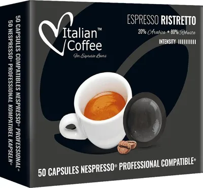 Zdjęcie produktu dla Ristretto kapsułki kompatybilne z systemem NESPRESSO PROFESSIONAL - 50 kapsułek