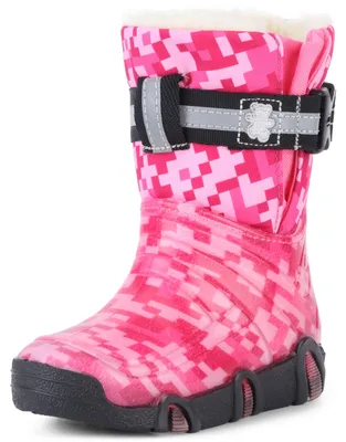 Produktbild von Ladeheid Kinder Mädchen Jungen Schneestiefel Gummistiefel gefüttert LAZT008 (06-Rosa, 23/24 EU)
