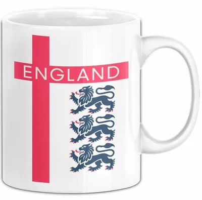 Produktbild von England Flagge London Tasse Geschenk Lustige Geschenkidee Spruch (Weiß)