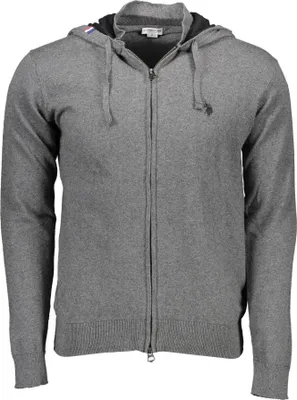 Zdjęcie produktu dla US POLO CARDIGAN MEN GREY : Kolor - Szary, Rozmiar - 2XL Rozmiar: 2XL Kolor: Szary