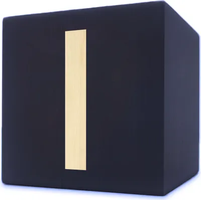 Produktbild von Holzbuchstabe Würfel, 5 x 5 cm, schwarz, Buchstabe I