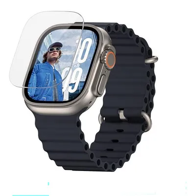 Zdjęcie produktu dla PanzerGlass ® Screen Protector Apple Watch Ultra 4 | Ultra 3 | Ultra 2 | Ultra | 49mm, Apple, Apple - Watch Ultra 49mm, Apple - Watch Ultra 2 49mm, Apple - Watch Ultra 3 49mm, Aplikacja na sucho, Odporny na zadrapania, Odporny na wstrząsy, Przezroczysty, 1 szt.