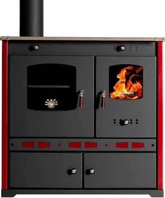 Obrázok produktu pre EEK A+ Krbové kachle na drevo s priehradkou na pečenie a hornou časťou kachlí Perfect Lux Eco Krbové kachle 7,5 kW Krbové kachle na trvalé palivo Dielenské kachle Švédske kachle Kachle na chatu Vykurovacie kachle L