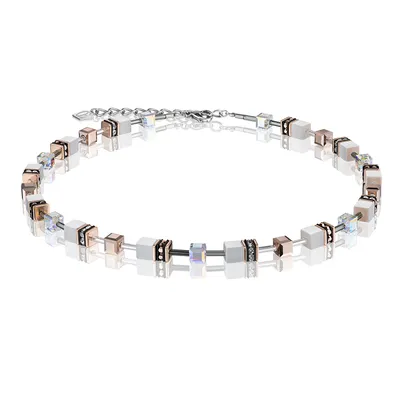 Produktbild von Coeur de Lion Halskette 4016/10-1400 GeoCUBE weiß